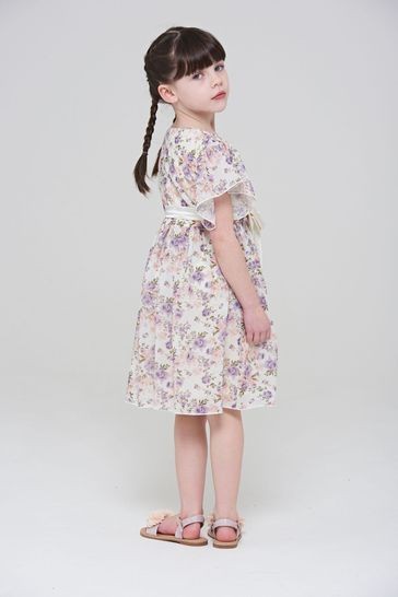 Amelia Rose Pink Floral Print Dress