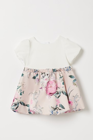 Lipsy Baby Puff Sleeve Dress With Matching Knicker