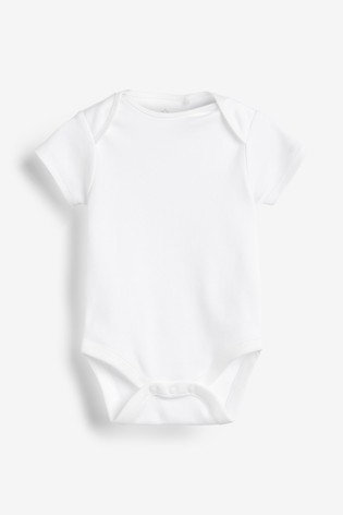 Baby 5 Pack Essential Short Sleeve Bodysuits (0mths-3yrs)