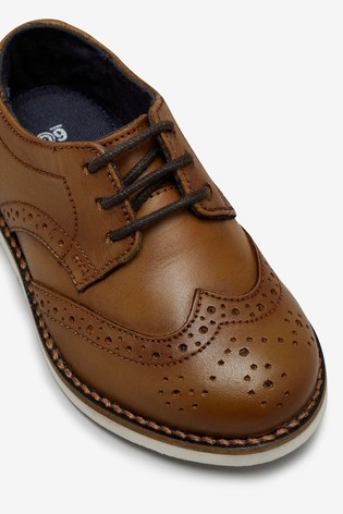 Leather Brogues Wide Fit (G)