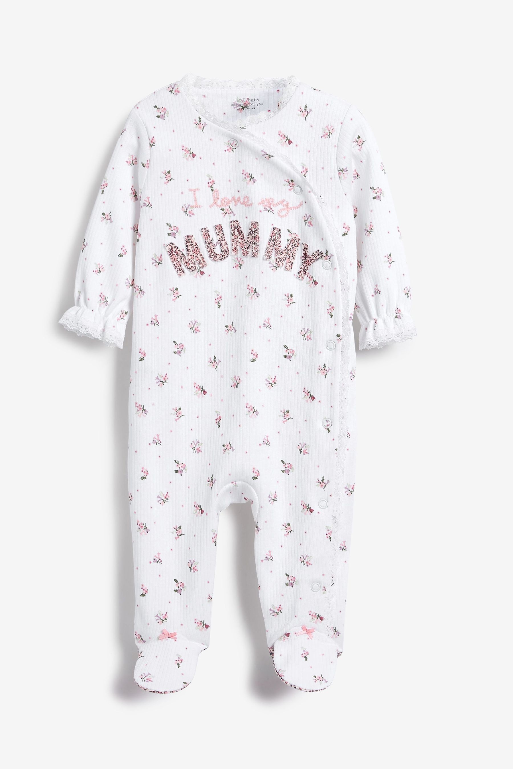 Floral Family Sleepsuit (0-2yrs)