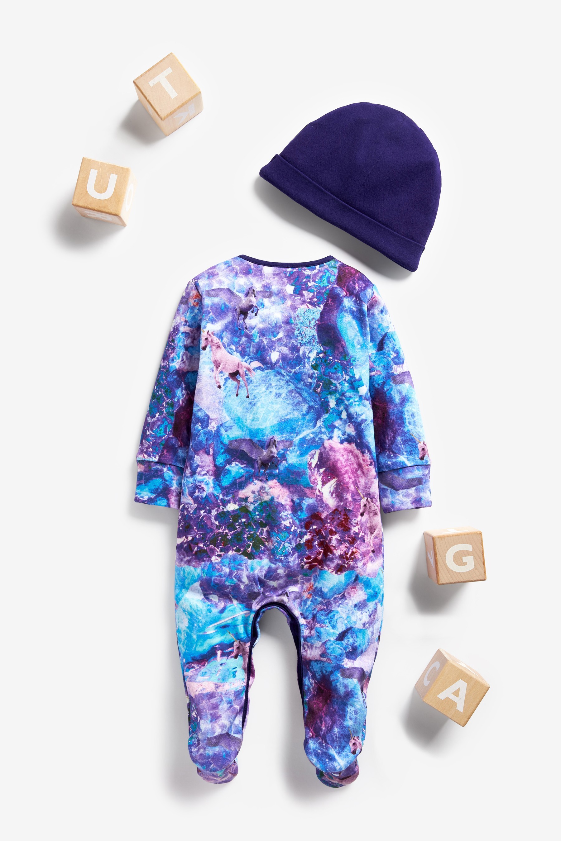 Hype. Baby Sleepsuit And Hat Set