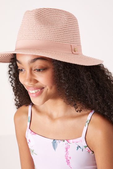 Lipsy Straw Fedora Hat Older