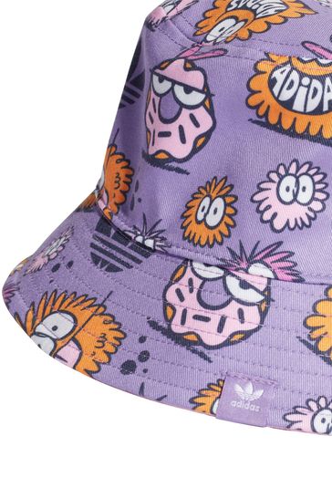 adidas Originals Kevin Lyons Designer Kids Purple Bucket Hat