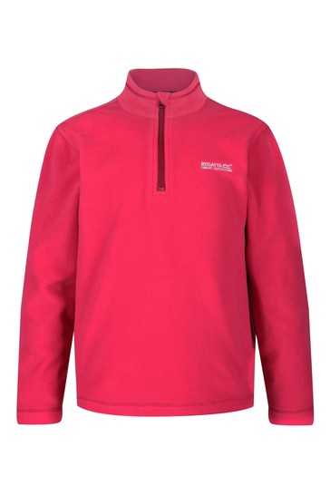 Regatta Pink Hot Shot II Overhead Half Zip Fleece Top