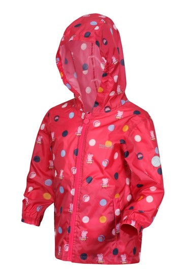 Regatta Peppa Pig™ Pink Waterproof Pack-It Jacket