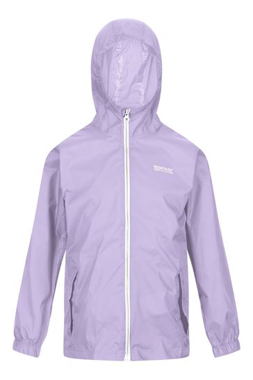 Regatta Kids Purple Pack It III Waterproof Jacket