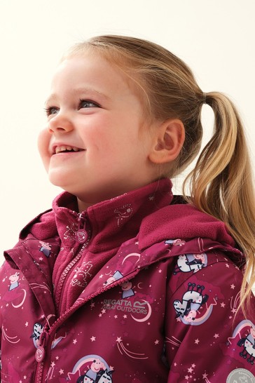 Regatta Pink Peppa Pig Muddy Puddle Waterproof Jacket