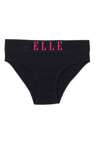 ELLE Pink Logo Deep Elastic Briefs 3 Pack