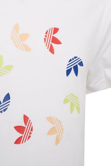 تي شيرت أبيض Adicolor من adidas Originals