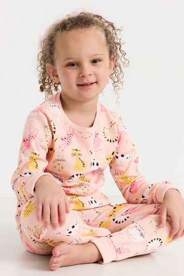 Lindex Kids Printed Top & Bottoms Co-Ord Set