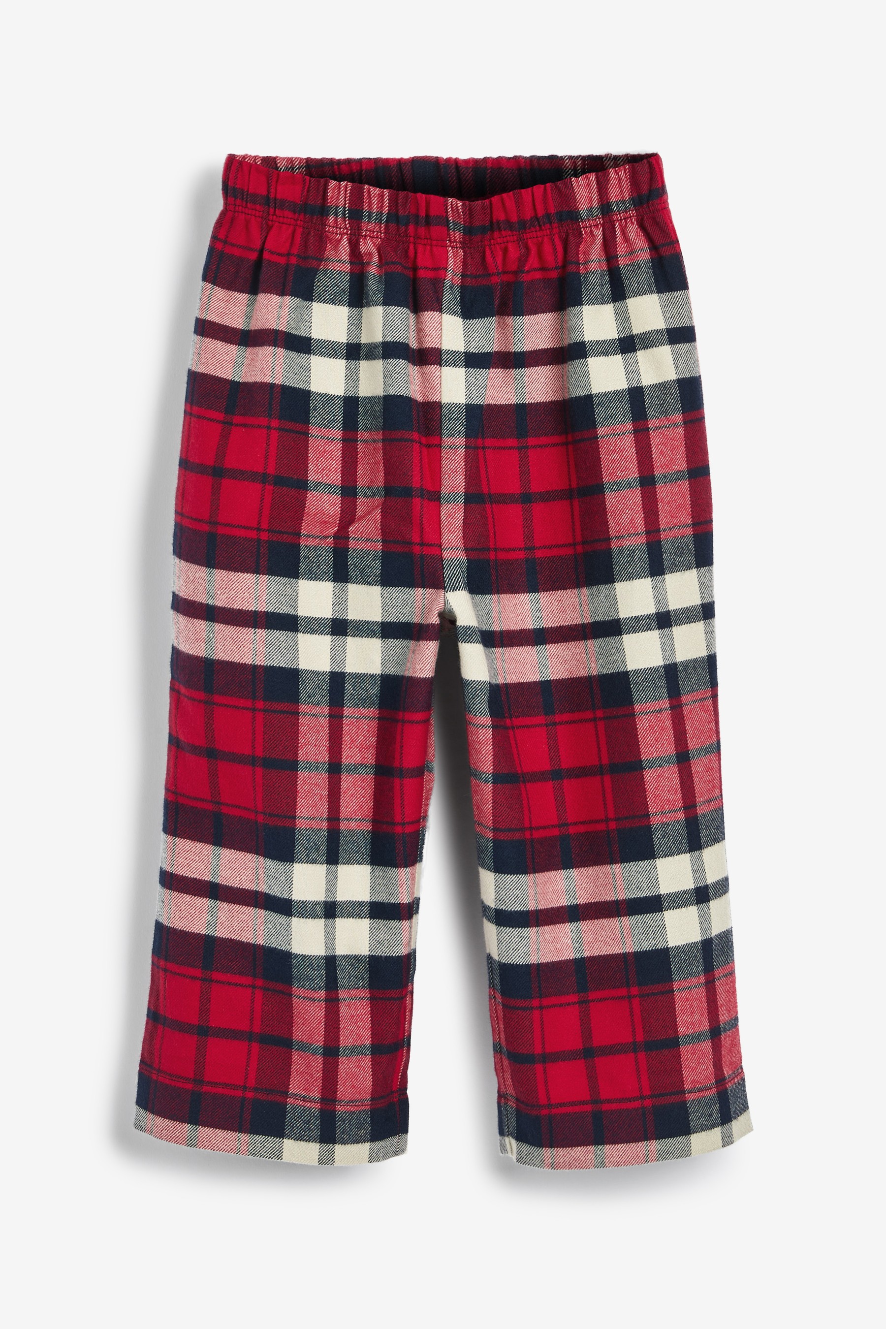 Pyjama With Brushed Woven Check Bottoms (9mths-8yrs)