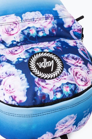 Hype. Girls Blue Multi Rose Fade Backpack