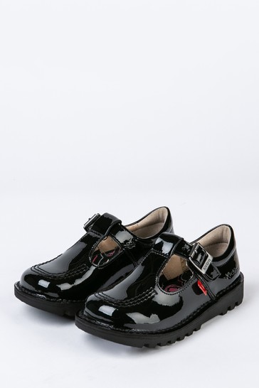 Kickers Juniors Patent Leather Kick-T Shoes