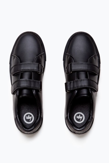 Hype. Kids Black Velcro Trainers