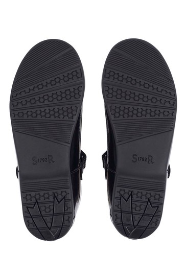 Start-Rite Hopscotch Black Patent Smart School Shoes