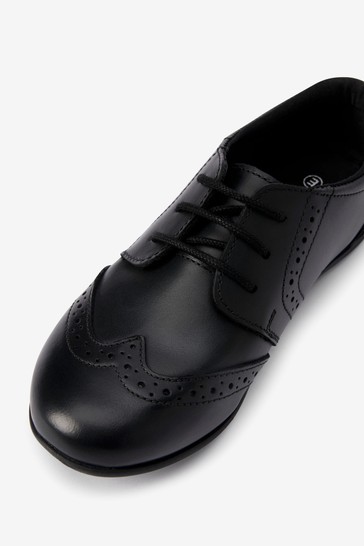 School Leather Lace-Up Brogues Narrow Fit (E)