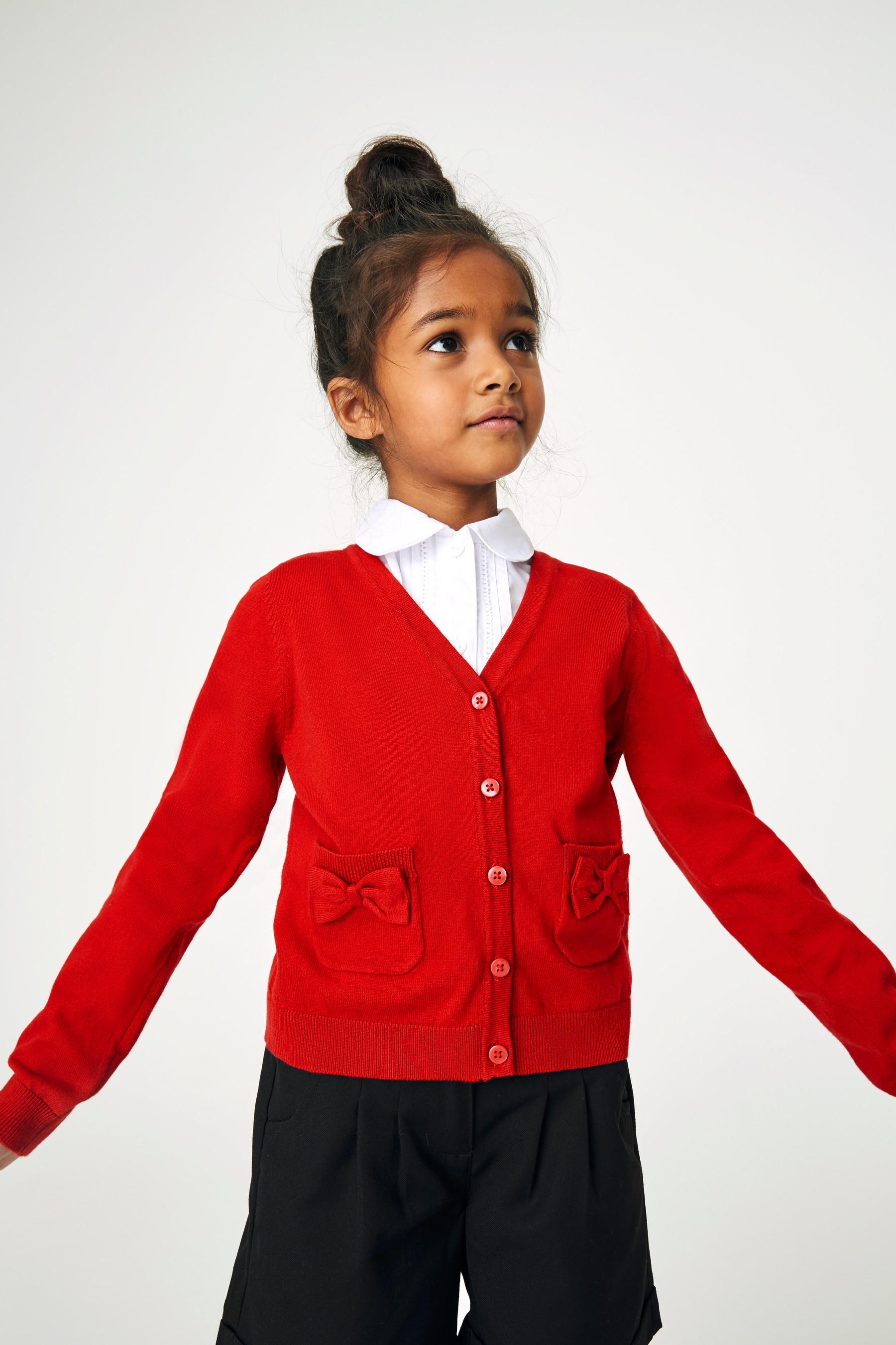 Bow Pocket School Cardigan (3-16yrs)