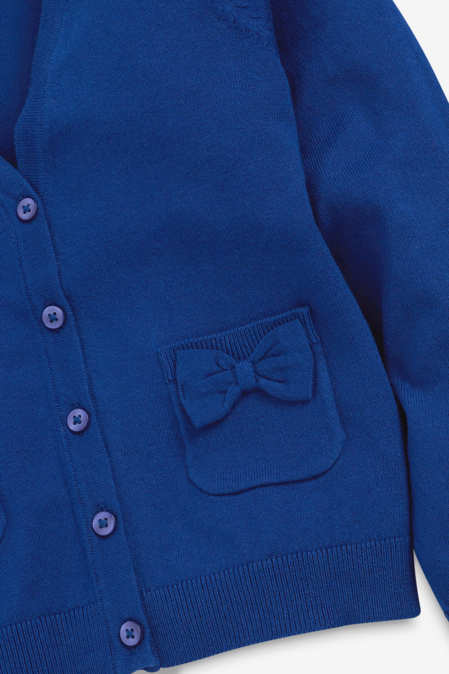 Bow Pocket School Cardigan (3-16yrs)