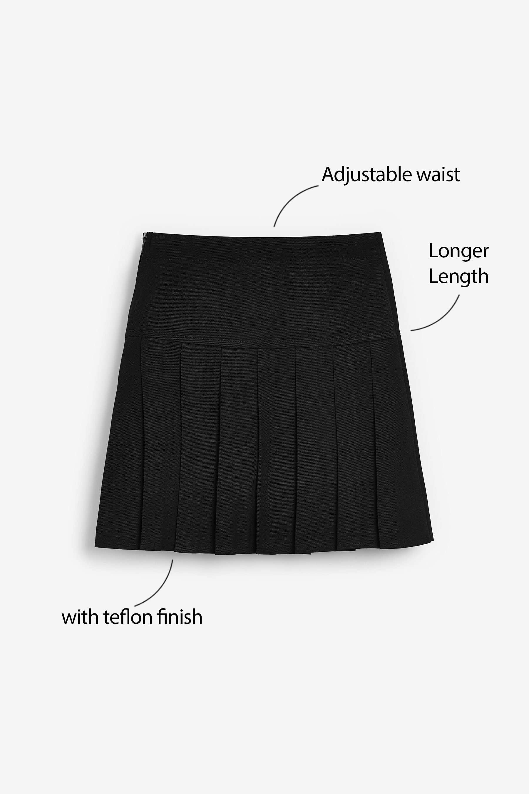 2 Pack Pleat Skirts (3-16yrs) Standard