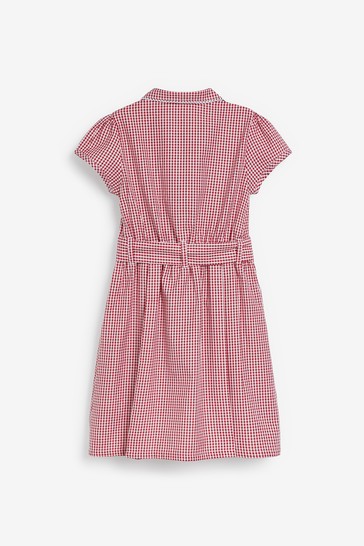 Gingham School Dress Set (3-14yrs)