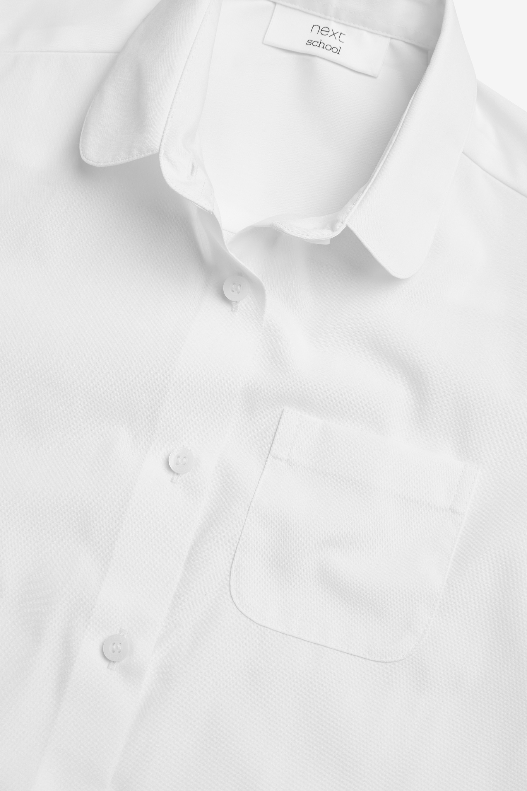 2 Pack Short Sleeve Curved Collar Shirt (3-16yrs)