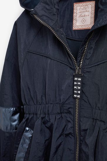 Baker by Ted Baker Navy Rain Mac Jacket