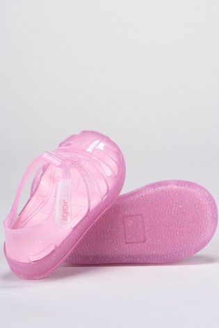 Igor Pink Star Glitter Sandals