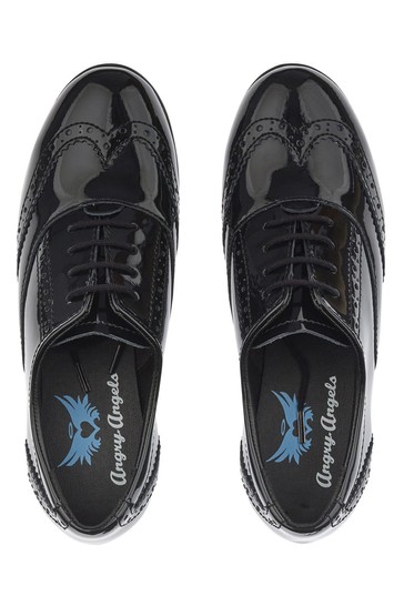 Start-Rite Matilda Black Patent Leather Lace Up School Shoes