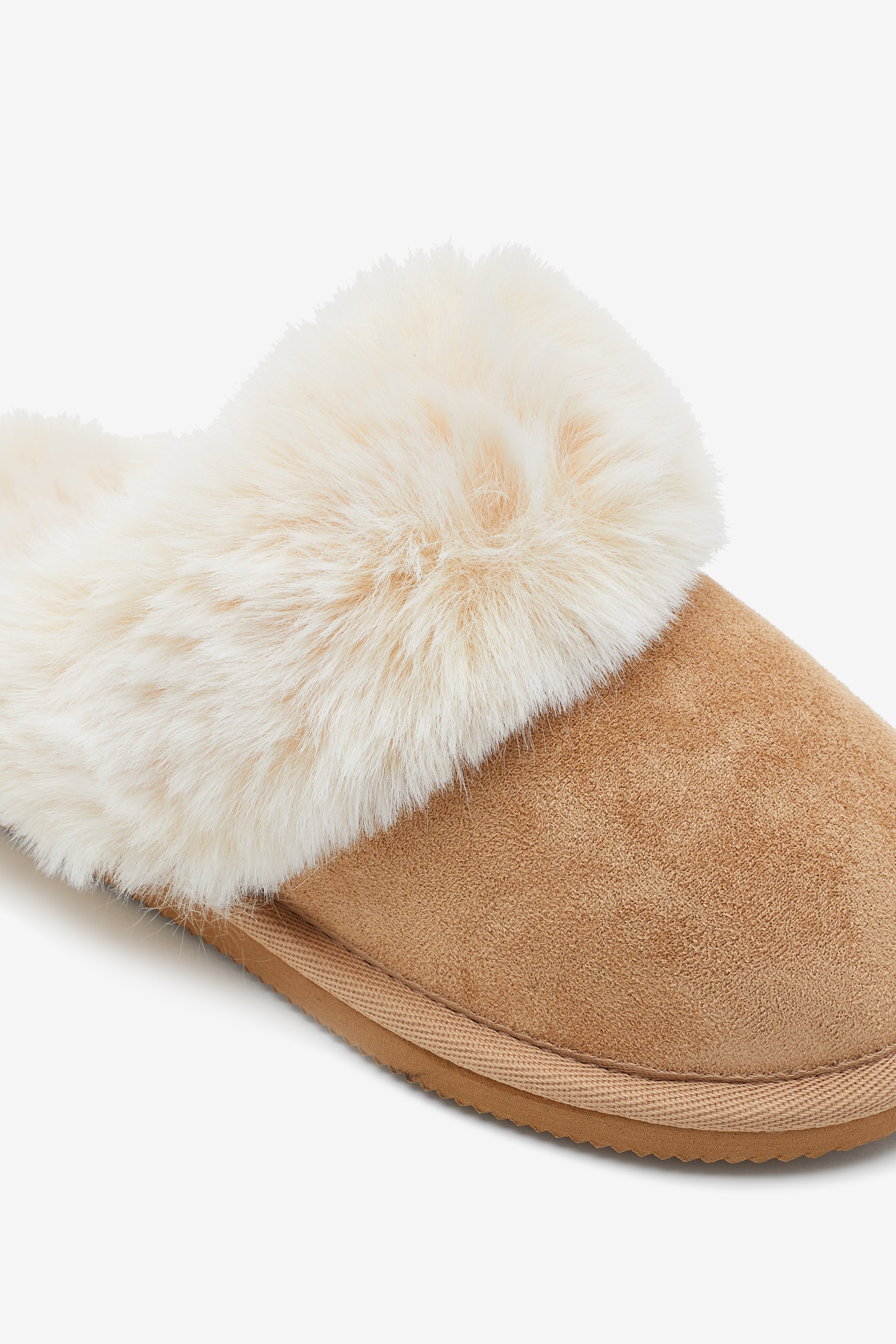 Faux Fur Mule Slippers