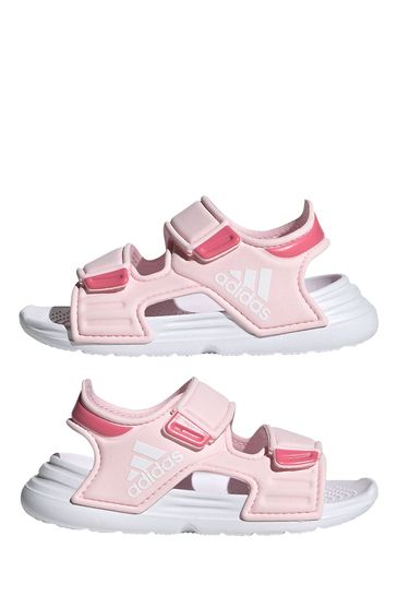 adidas Girls Pink Adilette Infant Sandals