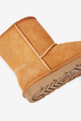 Warm Lined Water Repellent Suede Pull-On Boots