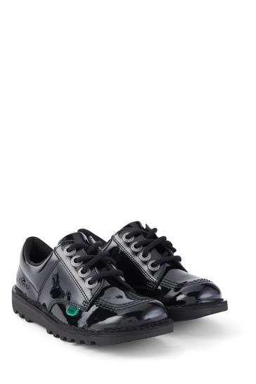 Kickers Junior Kick Lo Patent Leather Shoes