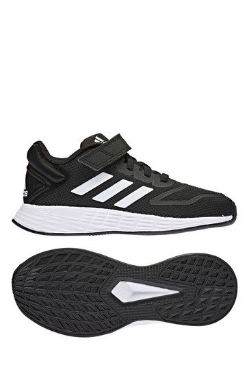 adidas Duramo 10 Youth & Junior Black Strap Trainers