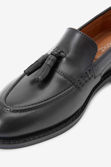 School Leather Tassel Loafers