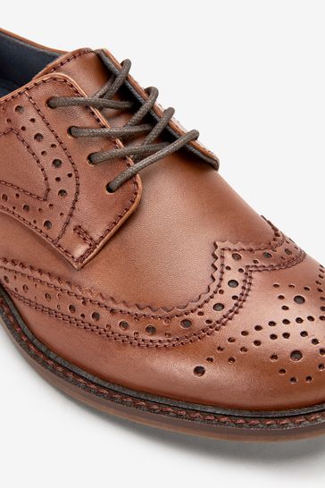 Leather Brogues Wide Fit (G)