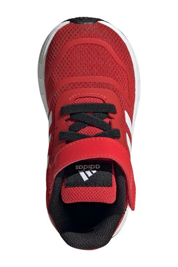 adidas Duramo 10 Infant Red Strap Trainers