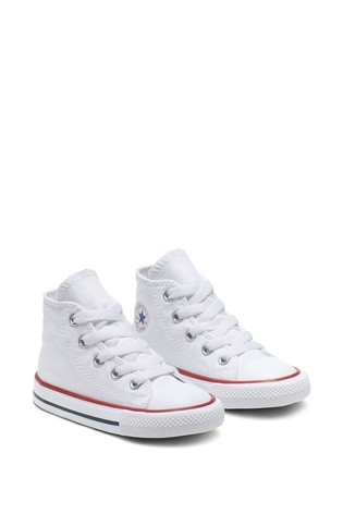 Converse Infant White Chuck High Trainers