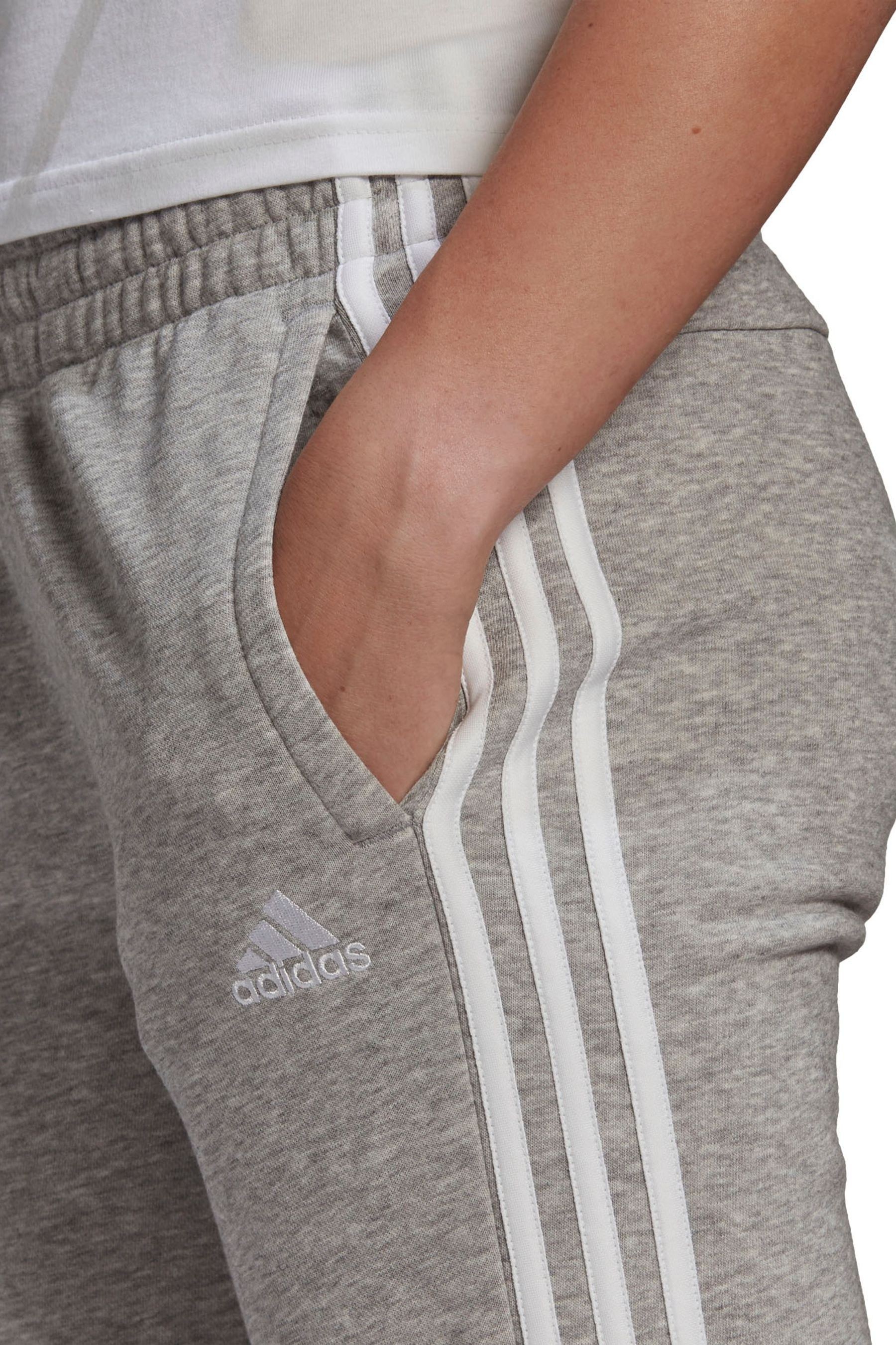 adidas 3 Stripe Grey Joggers