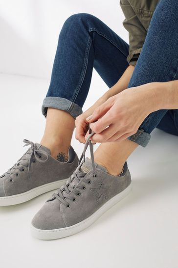 FatFace Thea Suede Star Trainers