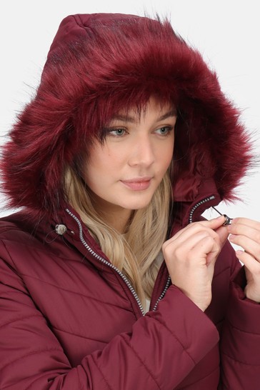 Regatta Red Fritha Insulated Longline Jacket