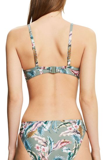 Esprit Light Khaki Green Underwire Bikini Top