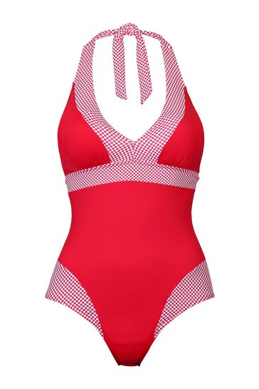 Pour Moi Positano Removable Cup Halter Control Swimsuit