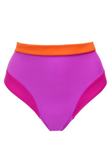 Pour Moi Colour Block High Leg Control Brief