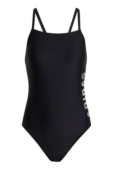 adidas Black Logo Swimsuit