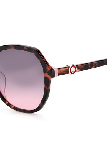 kate spade new york Lourdes Tortoiseshell Brown Sunglasses