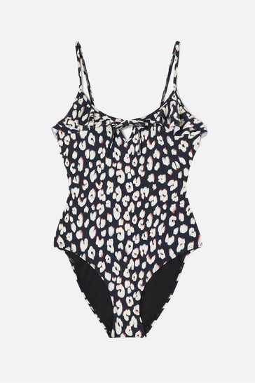 Accessorize Animal Print Frill Swimsuit