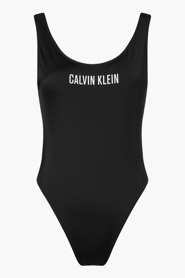 مايوه قطعة واحدة أسود من Calvin Klein