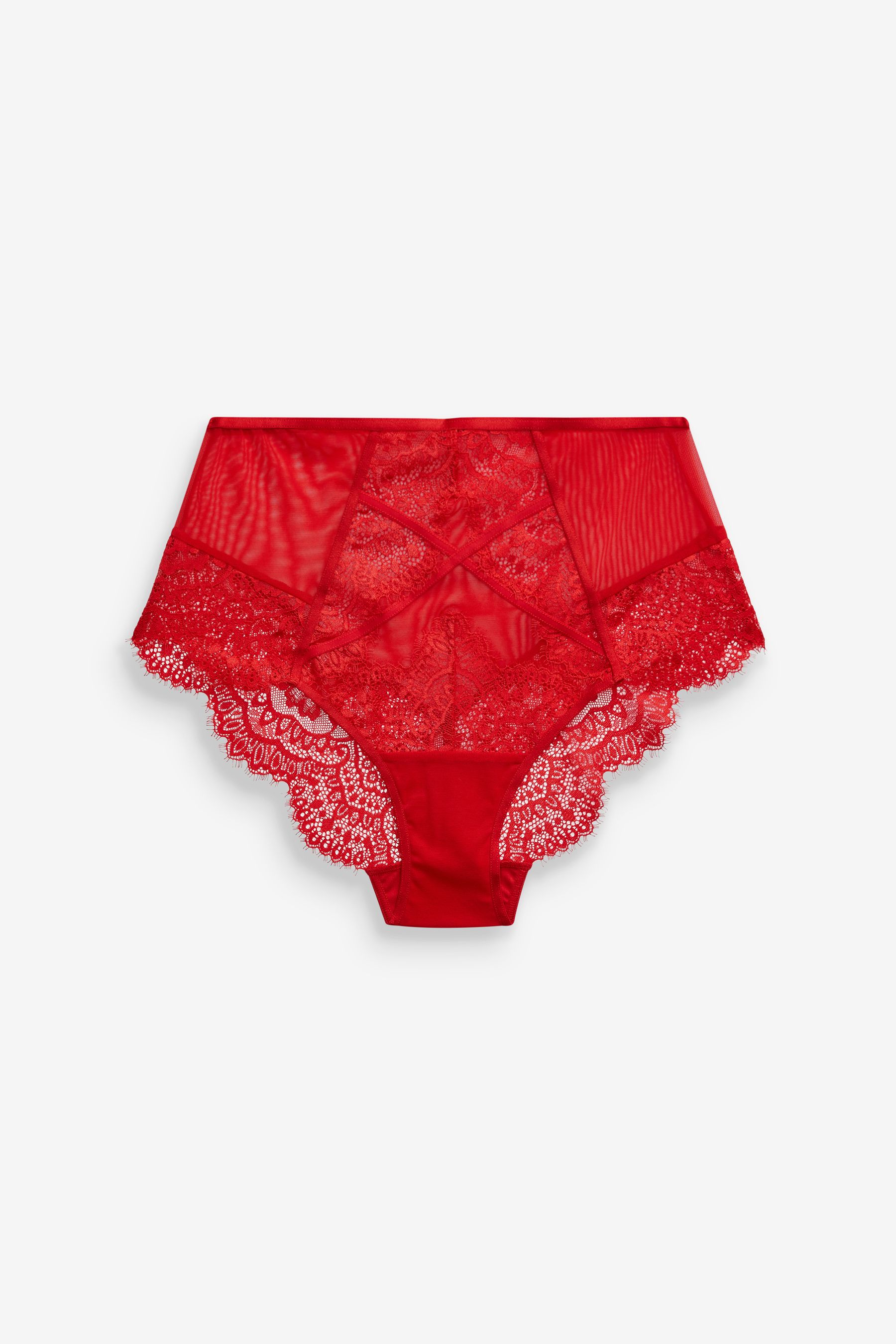 Lace Knickers High Rise