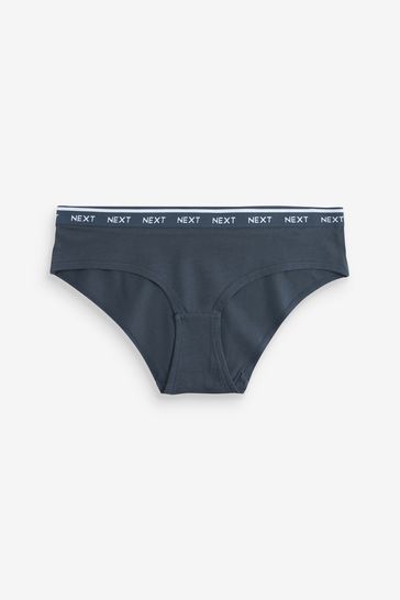 Cotton Rich Logo Knickers 6 Pack Short